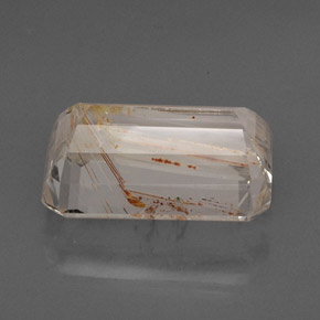 Topacio rutilado amarillo natural de 22,46 ct, transparente, transparente / translúcido