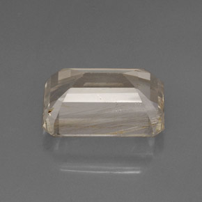 Topacio rutilado amarillo natural de 20,31 ct, transparente, transparente / translúcido