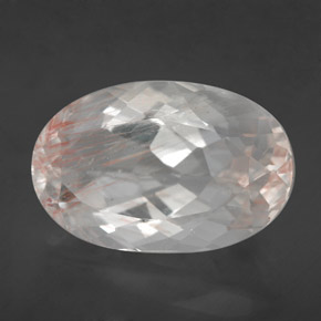Topacio rutilado amarillo natural de 13,78 ct, corte óvalo, transparente