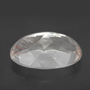 Topacio rutilado amarillo natural de 13,78 ct, corte óvalo, transparente