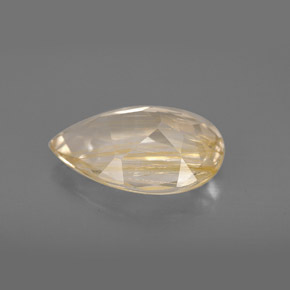 Topacio rutilado amarillo natural de 4,62 ct, transparente, transparente / translúcido