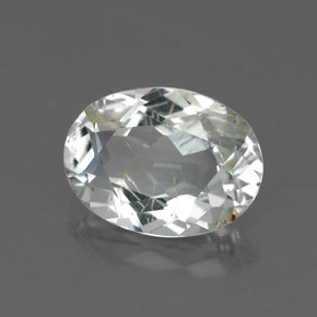 Topacio rutilado amarillo natural de 2,91 ct, corte óvalo, transparente