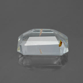 Topacio rutilado amarillo natural de 4,75 ct, corte esmeralda, transparente