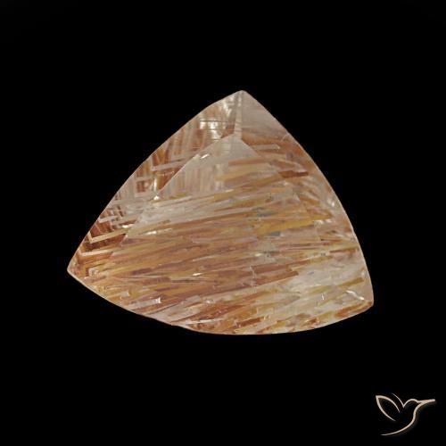 Topacio rutilo Marrón muy claro natural de 1.84 ct, Trillón, Transparente