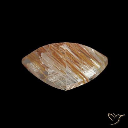 Topacio rutilo Marrón muy claro natural de 1.84 ct, Trillón, Transparente