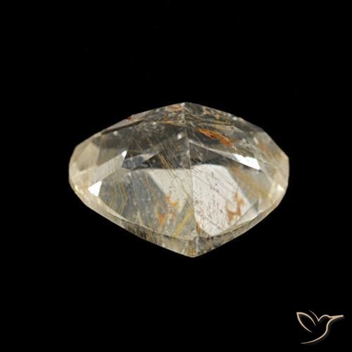 Topacio rutilo Marrón-dorado muy claro natural de 1.95 ct, En forma de pera, Transparente