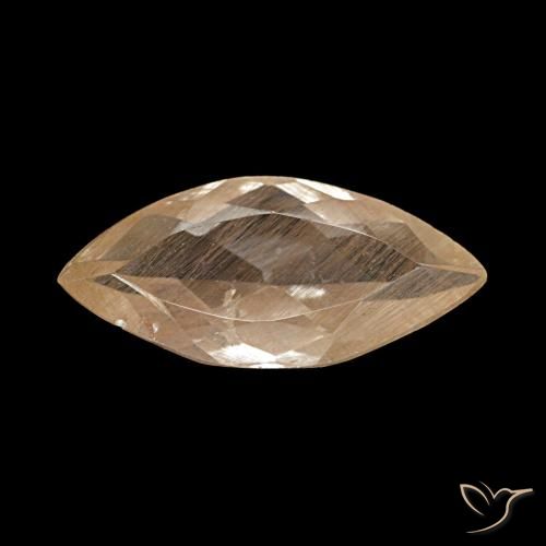 Topacio rutilo Marrón cálido natural de 1.98 ct, Marquesa, Transparente