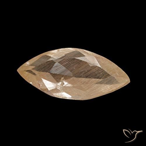 Topacio rutilo Marrón cálido natural de 1.98 ct, Marquesa, Transparente