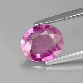 Zafiro violeta natural de 1,40 ct, corte óvalo, VS-SI
