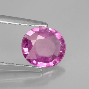 Zafiro violeta natural de 1,40 ct, corte óvalo, VS-SI
