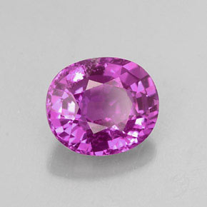 Zafiro violeta natural de 1,43 ct, corte óvalo, VS-SI