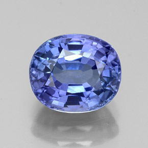 Zafiro azul natural de 2,24 ct, corte óvalo, VVS-VS