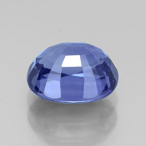 Zafiro azul natural de 2,24 ct, corte óvalo, VVS-VS