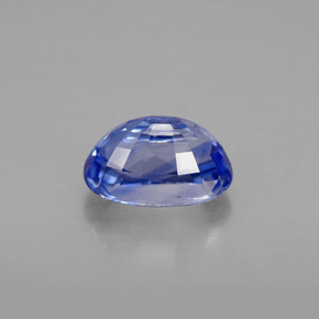 Zafiro azul natural de 2,42 ct, corte óvalo, VVS-VS