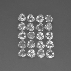 Gemas de zafiro multicolor natural de  ct, forma de corazón, VVS-VS