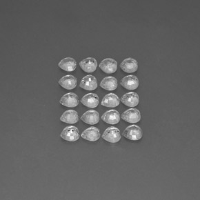 Gemas de zafiro multicolor natural de  ct, forma de corazón, VVS-VS