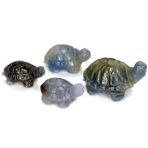 Gemas de zafiro multicolor natural de  ct, forma elegante, opaco
