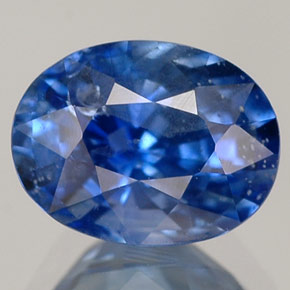 Zafiro azul natural de 1,78 ct, corte óvalo, VS-SI