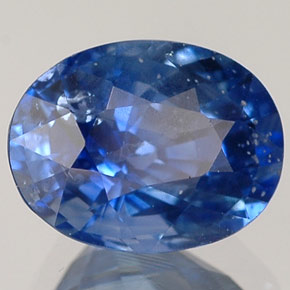 Zafiro azul natural de 1,78 ct, corte óvalo, VS-SI