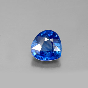 Zafiro azul natural de 1,14 ct, en forma de pera, VS