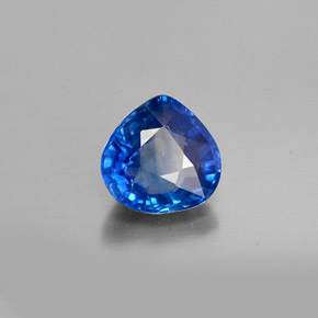 Zafiro azul natural de 1,14 ct, en forma de pera, VS
