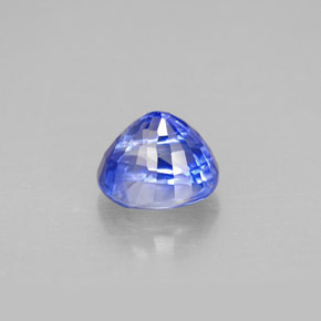 Zafiro azul natural de 1,55 ct, corte óvalo, VS