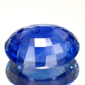 Zafiro azul natural de 2,10 ct, corte óvalo, VVS-VS