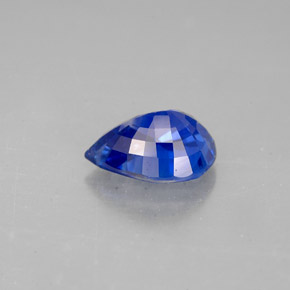 Zafiro azul natural de 1,59 ct, en forma de pera, VS-SI