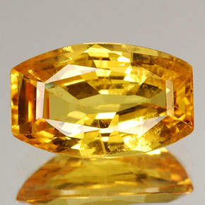Zafiro amarillo natural de 2,06 ct, forma elegante, VS-SI