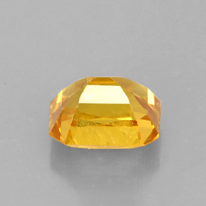 Zafiro amarillo natural de 2,72 ct, corte esmeralda, VS-SI