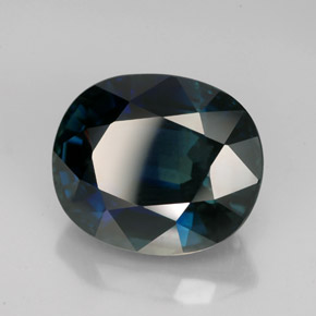 Zafiro azul natural de 8,42 ct, corte óvalo, VVS
