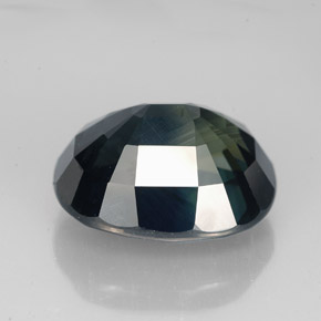 Zafiro azul natural de 8,42 ct, corte óvalo, VVS