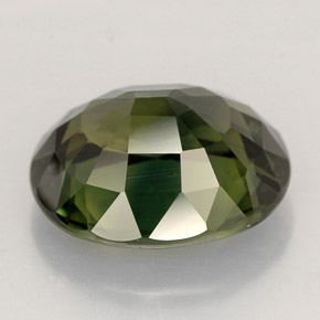 Zafiro verde natural de 4,55 ct, corte óvalo, VS-SI