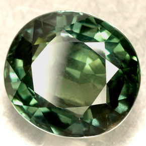 Zafiro verde natural de 5,04 ct, corte óvalo, VVS-VS