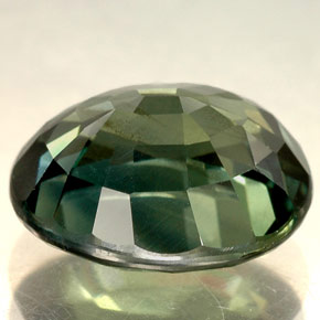 Zafiro verde natural de 5,04 ct, corte óvalo, VVS-VS