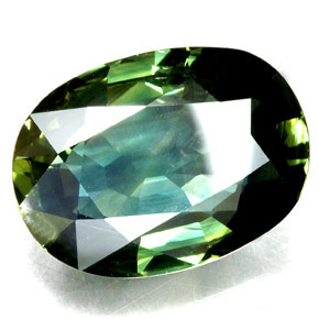 Zafiro verde natural de 7,18 ct, corte óvalo, VS