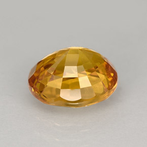 Zafiro amarillo natural de 2,49 ct, corte óvalo, VS-SI