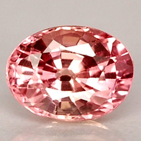 Zafiro rosa natural de 0,50 ct, corte óvalo, VVS-VS