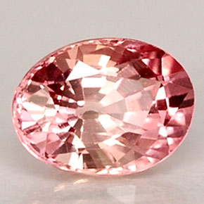 Zafiro rosa natural de 0,50 ct, corte óvalo, VVS-VS