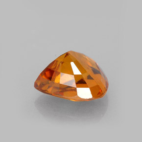 Zafiro naranja natural de 1,94 ct, en forma de pera, VS-SI