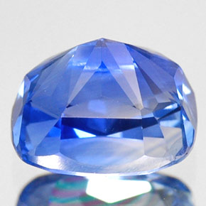 Zafiro azul natural de 1,92 ct, corte cojín, VS-SI