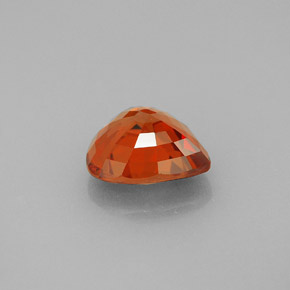 Zafiro naranja natural de 2,12 ct, en forma de pera, VVS-VS