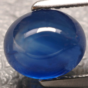 Zafiro azul natural de 1,90 ct, transparente, transparente / translúcido
