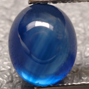 Zafiro azul natural de 1,90 ct, transparente, transparente / translúcido