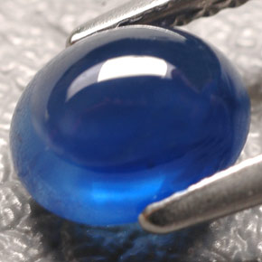 Zafiro azul natural de 1,90 ct, transparente, transparente / translúcido
