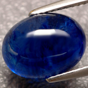 Zafiro azul natural de 5,88 ct, transparente, transparente / translúcido