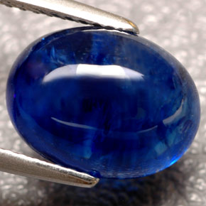 Zafiro azul natural de 5,88 ct, transparente, transparente / translúcido
