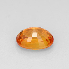 Zafiro naranja natural de 1,25 ct, corte óvalo, VVS-VS