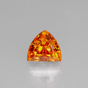 Zafiro naranja natural de 0,98 ct, forma elegante, VS