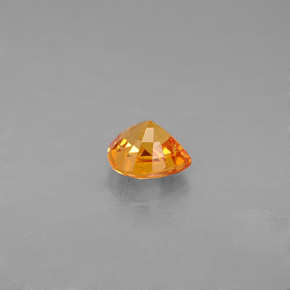 Zafiro naranja natural de 0,99 ct, en forma de pera, VVS-VS